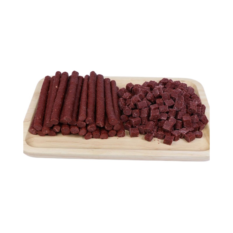 Factory direct wholesale pet dog dog snacks beef sticks 500g high quality beef strips dog snacks beef grains