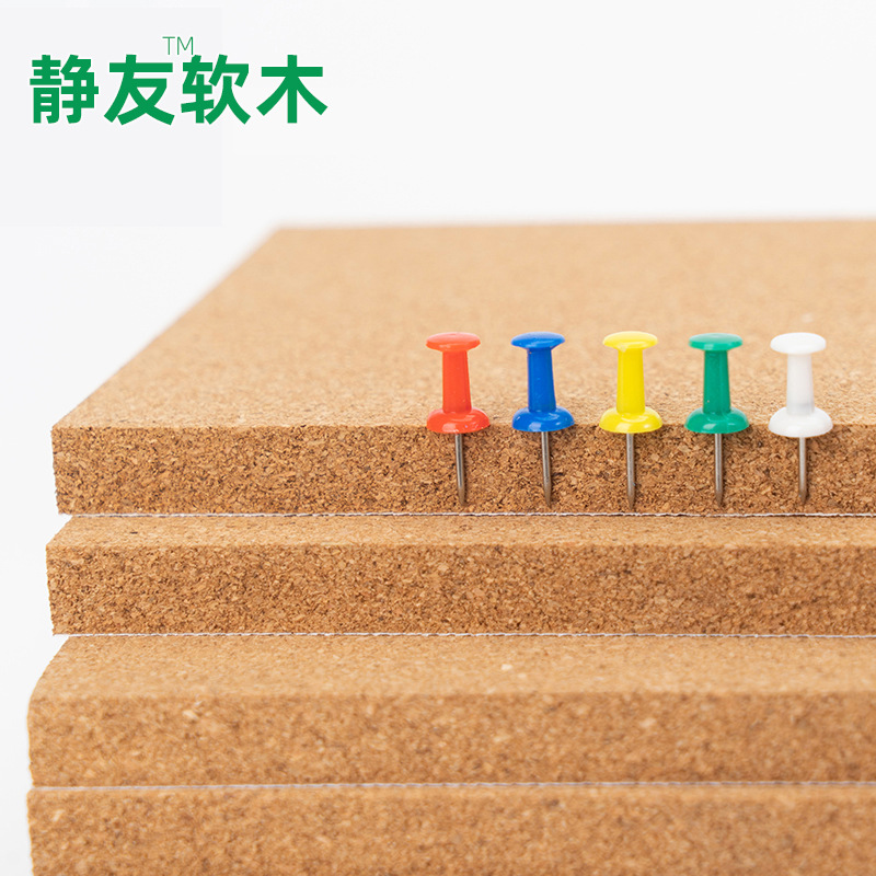 Cross-Border New Square Cork Message Board Custom Cork Board Photo Wall Material Adhesive Wall Stickers Wholesale in Stock