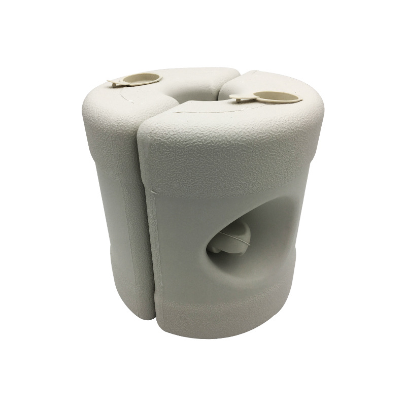 White Round Tent water injection base fixed water bag artifact base outdoor camping tent fixed plastic base