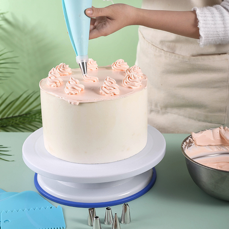 Cake carousel Decorating turntable decorating table tools for making cakes a full set of baking table rotating table birthday home