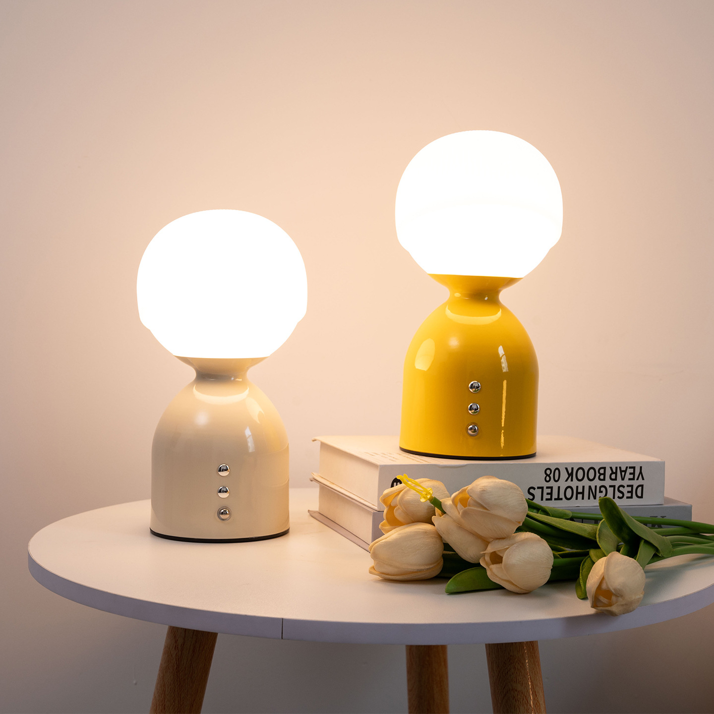 Cross-Border Creative Decorative Table Lamp, Ambient Light, Simple Modern Bedroom Study Night Light, Touch Dimming Rechargeable Table Lamp