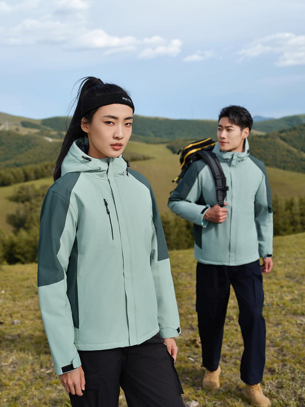 New Autumn and Winter Integrated fleece-lined Clothes Printing LOGO Windproof Waterproof Warm Group Clothes Work Clothes Printing