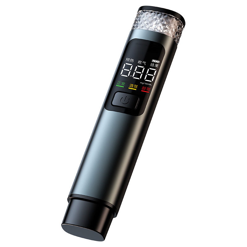 Alcohol Tester Portable Digital Display for High-grade Metal Special Blowing High-precision Measuring Instrument for Alcohol Driving Cross-border