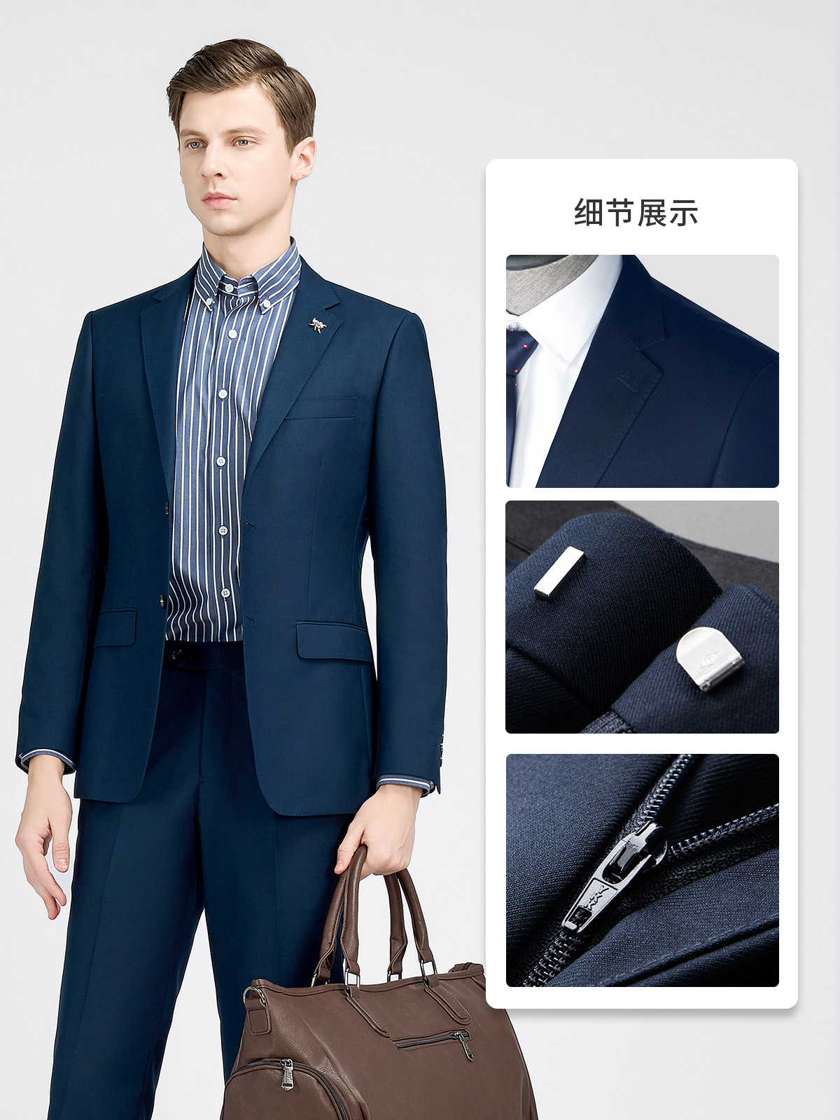 Luohao Suit suit Men's Dress Business Men's Suit Men's High-Level Groomsman Clothing Work Clothes Custom Jacket