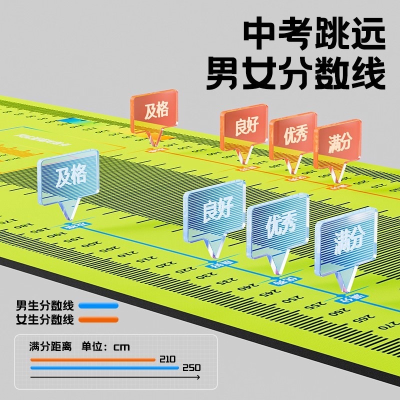 Source Manufacturer's Specialized Long Jump Mat for Testing, Non-Slip Long Jump Mat for High School Entrance Exams, Training Mat for School Sports Competitions