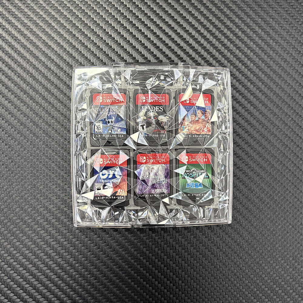 Factory Direct Crystal cassette box 12-bit Nintendo game cassette box New switch game card storage box