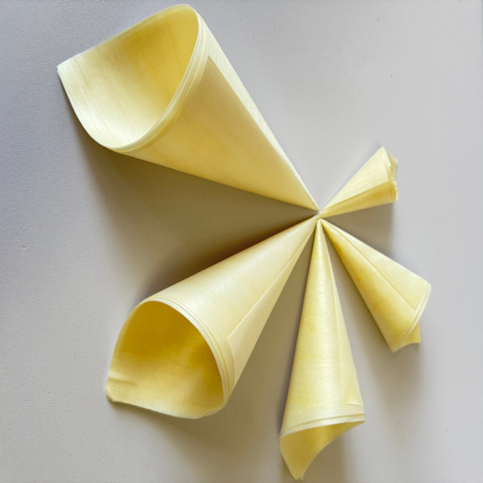 Одноразовая посуда для мороженого поплавкового типа, деревянный конус, контейнер для мороженого, одноразовый фанерный конус