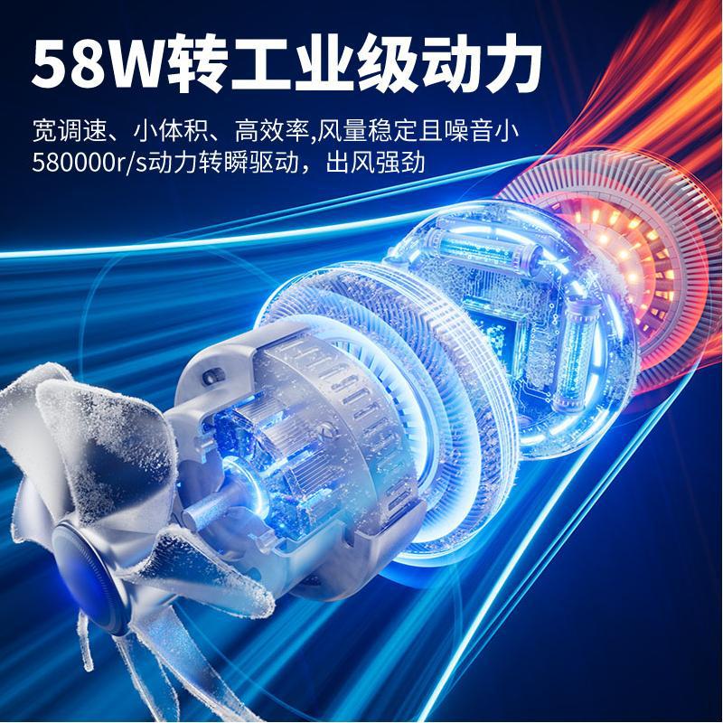 2025 New Violent Turbo Fan Mini Lighting Camping Outdoor 580,000 Rpm High Speed ​​Handheld Fan Dust Blower