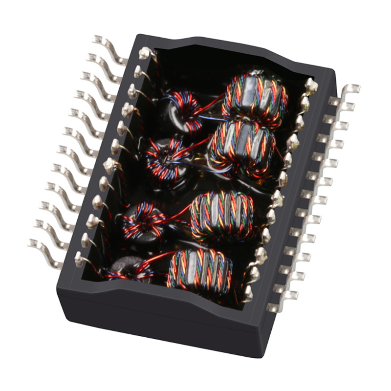 749013021 factory direct 24PIN gigabit SMD patch POE transformer network transformer