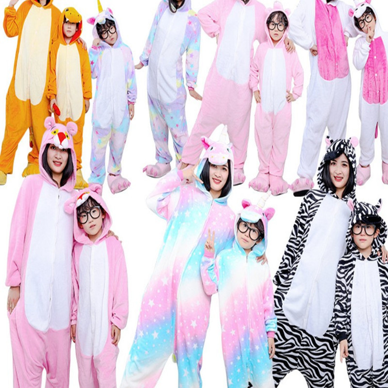 Осенние и зимние милые мультяшные пижамы для детей, пижама Комацу медведя, Сиаман, Чеширский кот, огненный дракон, мужская и женская пара домашней одежды из фланели