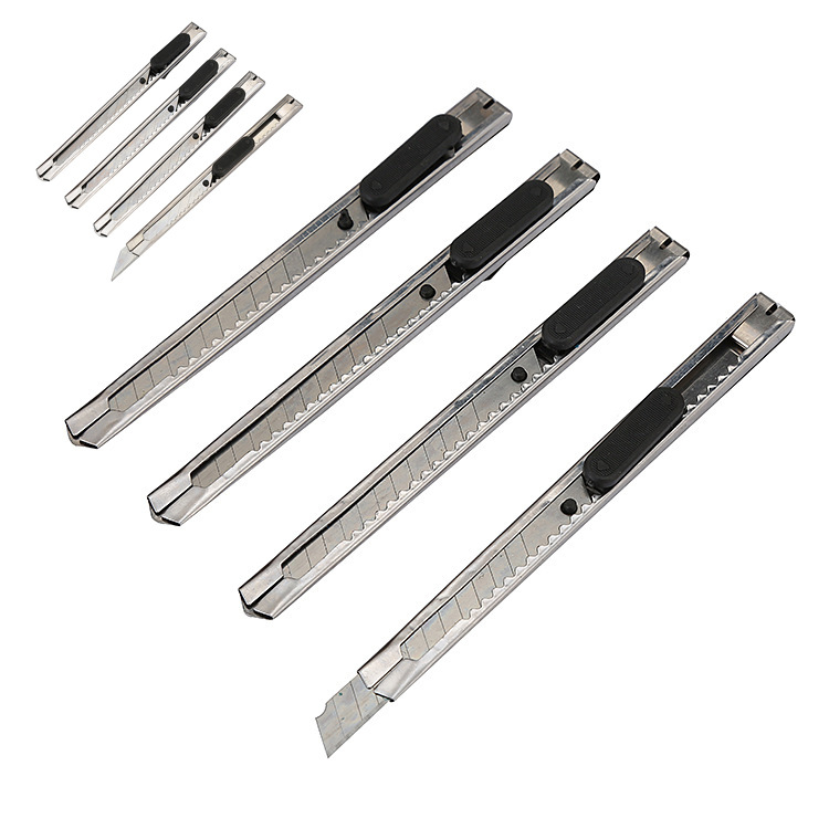 Stainless Steel Utility Knife Small Portable Office Supplies Metal Paper Knife Student Art Handmade Knife