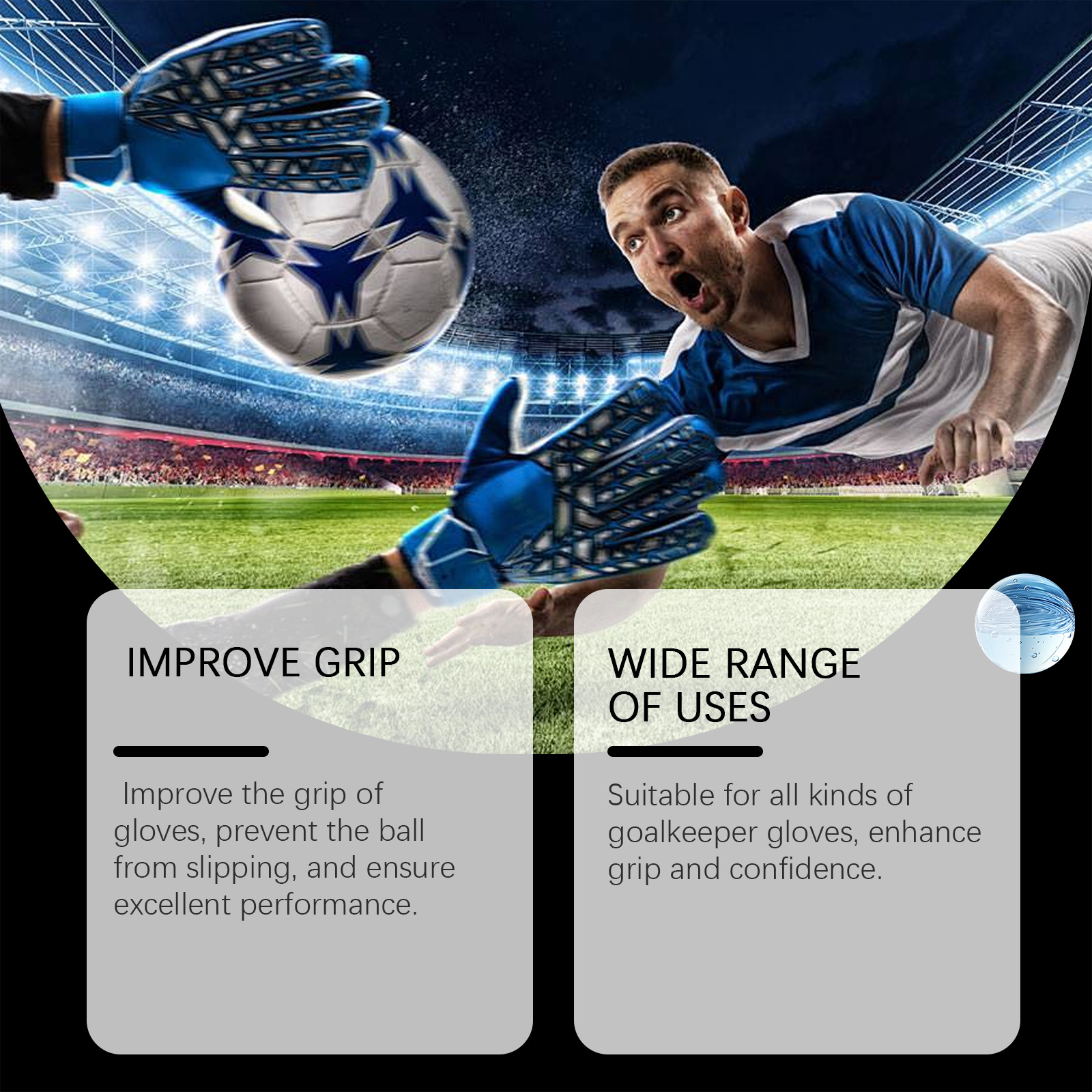 Jue Fish Goalkeeper Gloves Grip Spray Gloves Increased Tack Improved Grip Adhesive Spray