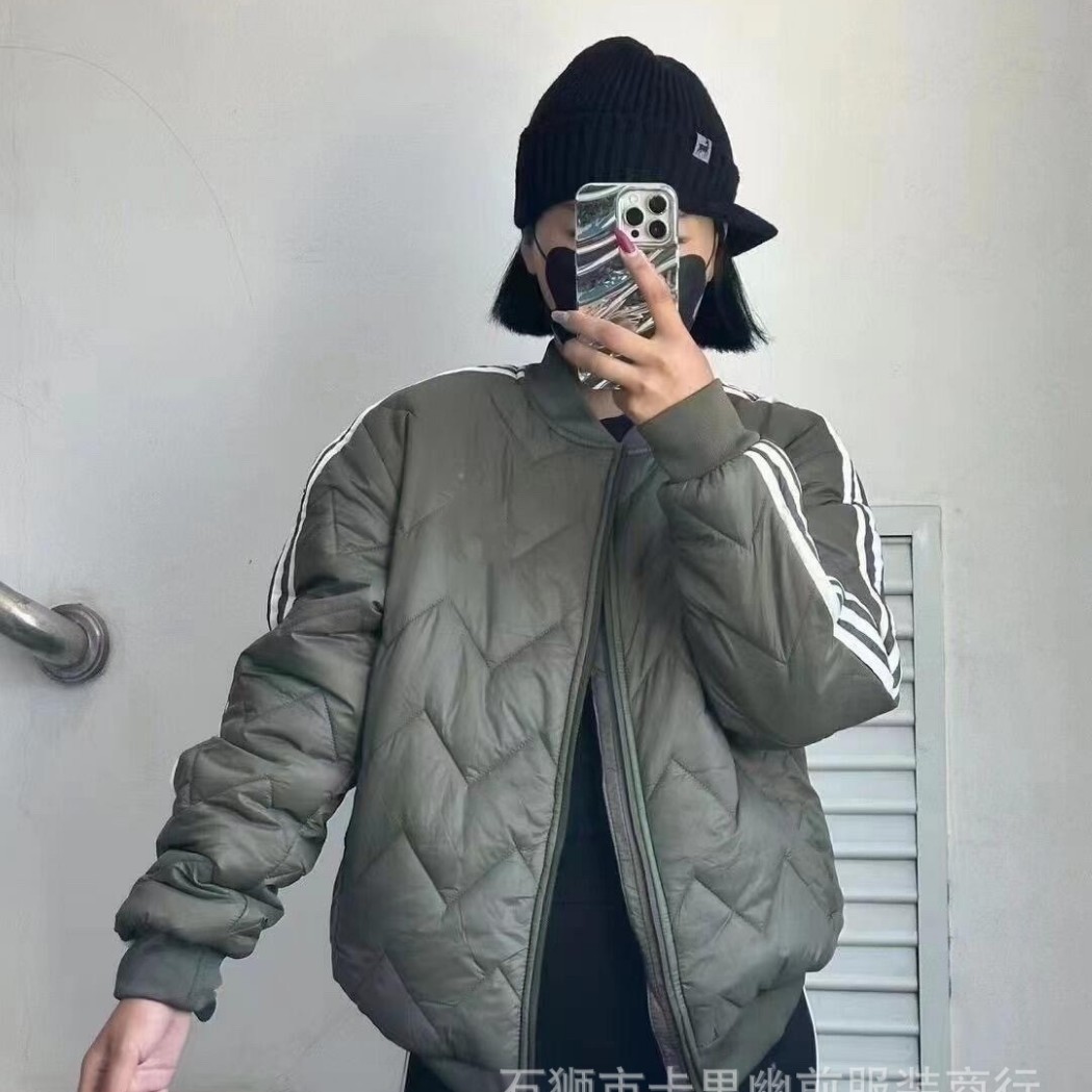 Foreign Trade Autumn and Winter New Cotton Outwears for Men and Women, Windproof Sports Cotton Outwears, Stand-Up Collar, Cold-Proof and Warm Jackets, Embroidered Logos