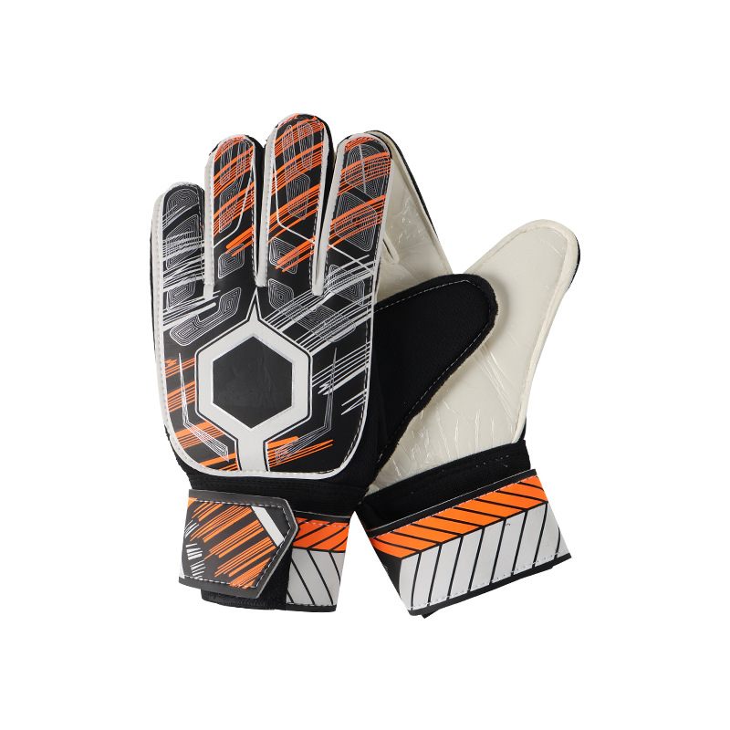 Football Goalkeeper Gloves Goalkeeper Adult Primary School Student Game Training Gloves Latex Wear-Resistant Thickened Anti-Slip Gloves