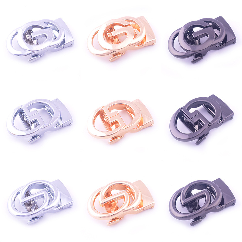 Горячая распродажа пряжки для пояса, мужская полая сплавная автоматическая пряжка, оптовая гладкая пряжка с буквами