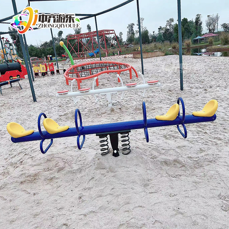 Outdoor Seesaw Rocking Horse Seesaw Double Community Children's Playground Plastic Spring Rocking Horse