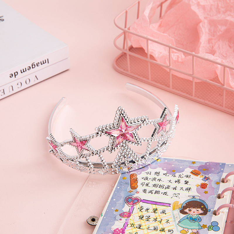 Factory Direct Supply Hot Selling Crown Magic Wand Fairy Wand Star Ribbon Set Hair Accessories Headband Headband Wholesale