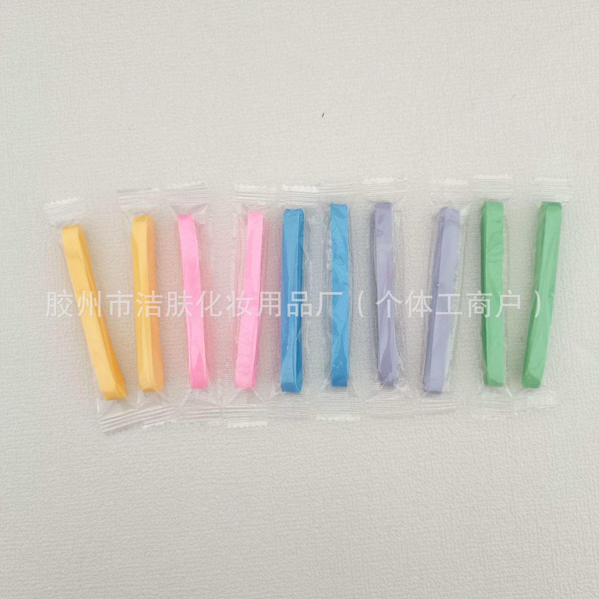 Caiwei single independent packaging compression strip face washing puff bubble water change round cleansing puff color sponge strip makeup remover cotton