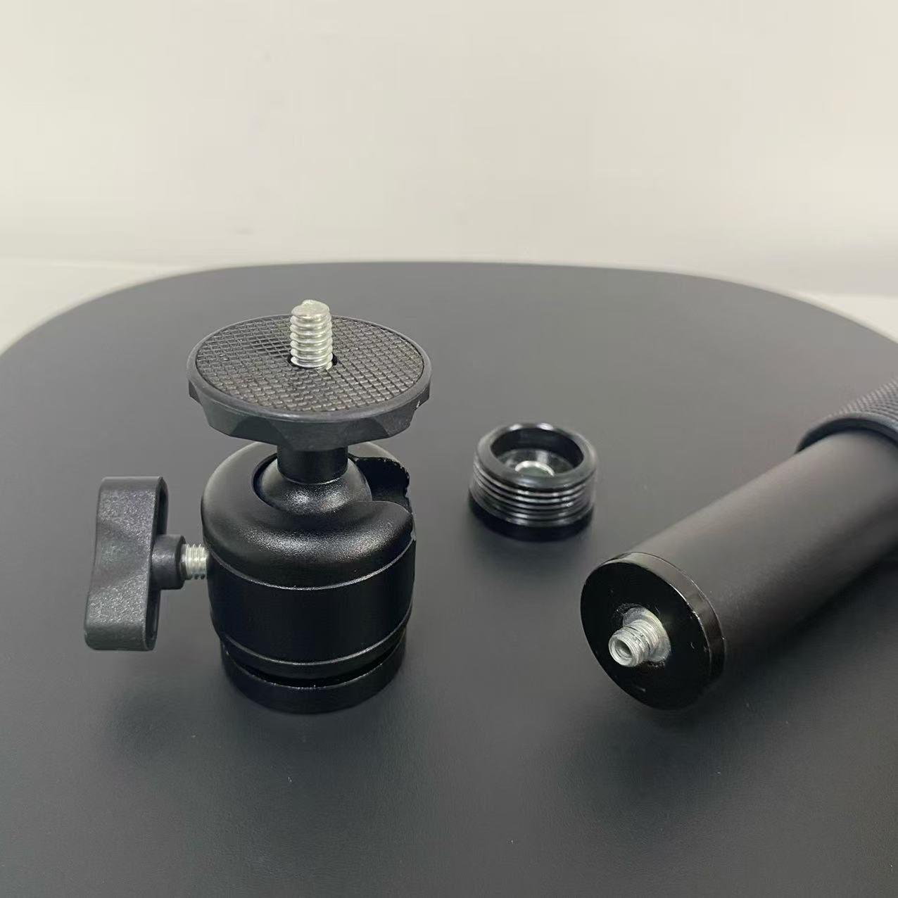 Retractable Desktop Metal Stand, Rotatable Aluminum Alloy Height-Adjustable Projector Floor Stand, No Drilling Required