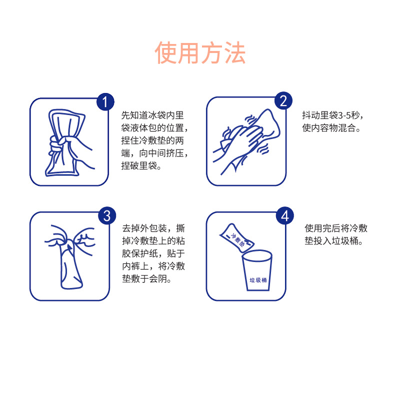 Perineal Cold Compress Pad Maternal Postpartum Caesarean Section Private Pit Tear Lateral Cut Injury Cooling Analgesic Ice Compress Sanitary Napkin Ice Bag