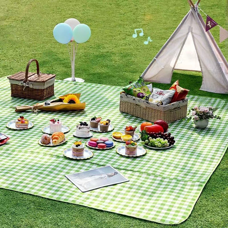 Пасторальный стиль, коврик для пикника, для кемпинга, переносной, оптовая продажа, клетка