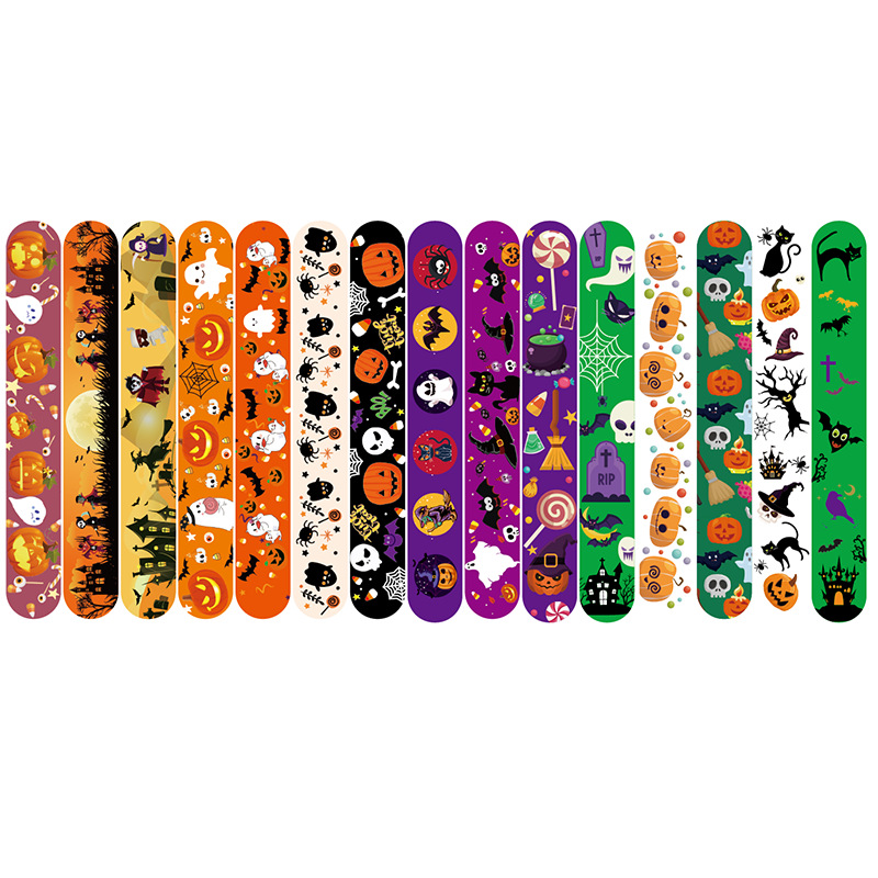 New Amazon Halloween racket ring bracelet party Ghost Spider skull decoration Christmas bracelet snap ring