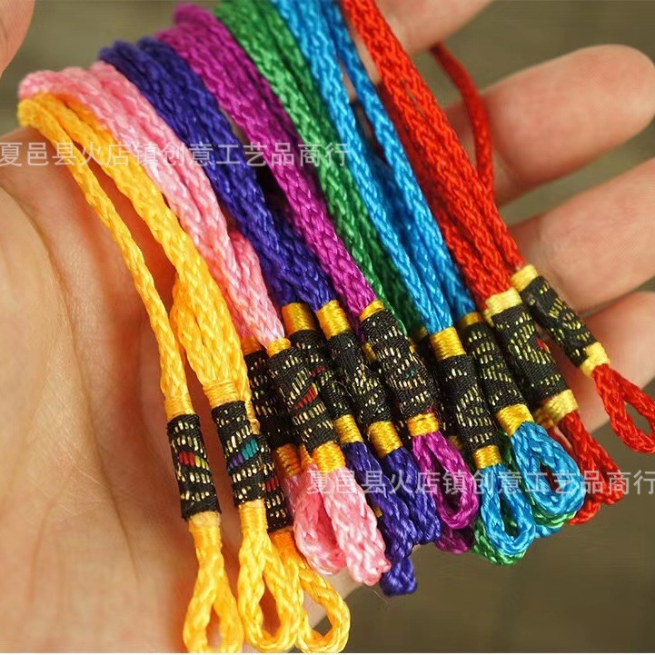 Chinese Knot Sling Pendant Black Cloth Hanging Head Decoration Pure Hand-Woven Tassel Tassel Packaging Gift Box Boutique Sling