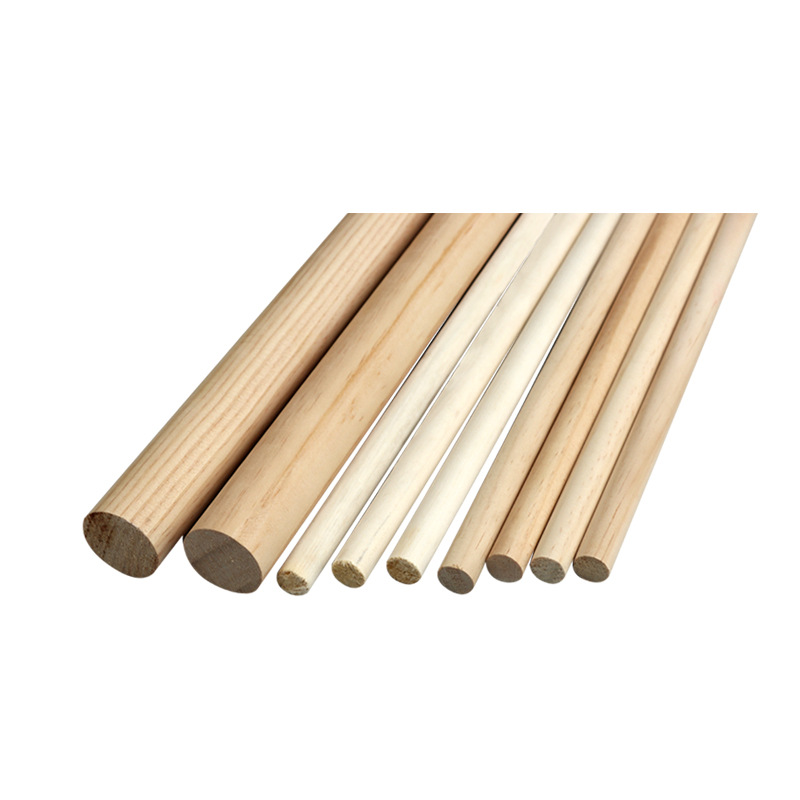 Customized Production of Round Wood Sticks with Diameter 3-50mm Round Sticks Handmade Model Materials Beech Wood Round Sticks Round Wood Sticks