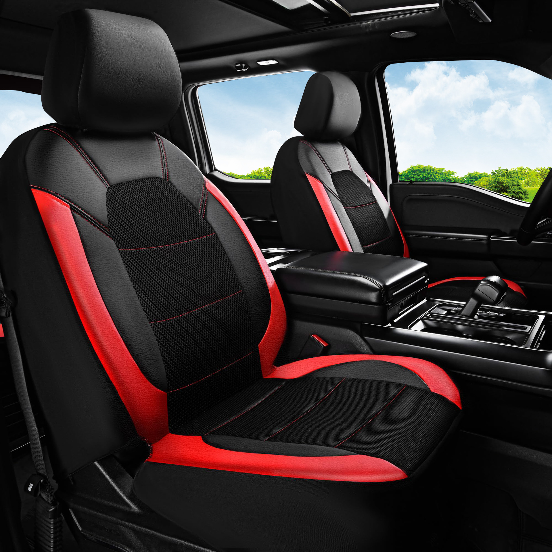 Foreign Trade Universal Seat Cover Pu Leather Artificial Leather Breathable Mesh Car Seat Cushion Wishebay Amazon Cross-Border