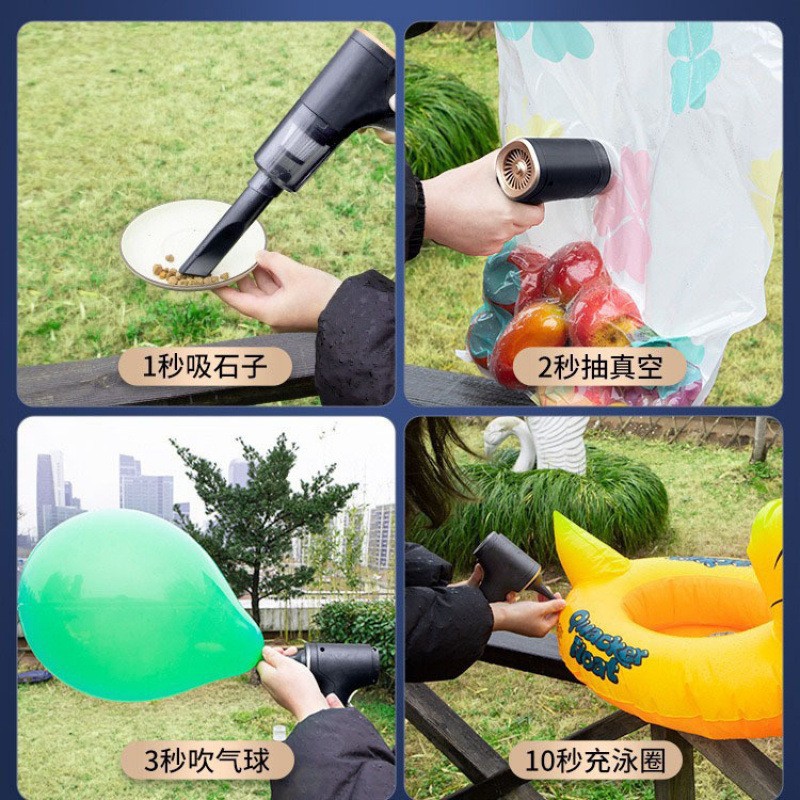 Car Vacuum Cleaner Suction and Blowing Integrated Dual-purpose Wireless Mini Vacuum Cleaner Car Household Electric Dust Blower Large Suction