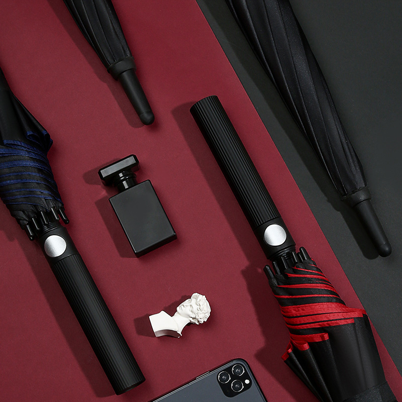 10 bone vinyl business gift umbrella wholesale 27-inch full fiber Automatic golf umbrella advertising umbrella printed LOGO