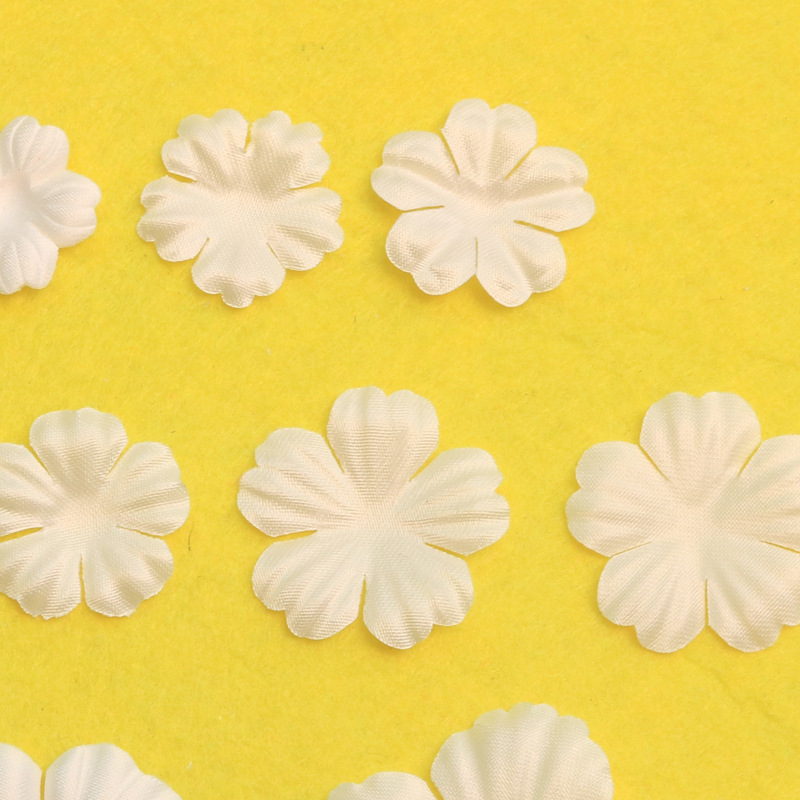 Three-Dimensional Satin Shaped Flower Petals Wedding Dress Baby Clothes Hairpin Hat Handmade DIY Accessories Flower Accessories