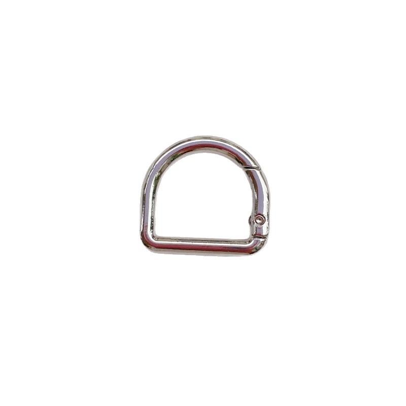 6-Point D-Shaped Spring Ring D-Shaped Open Spring Ring Connection Buckle Movable Open Semicircle Buckle Handheld Fan Hanging Buckle