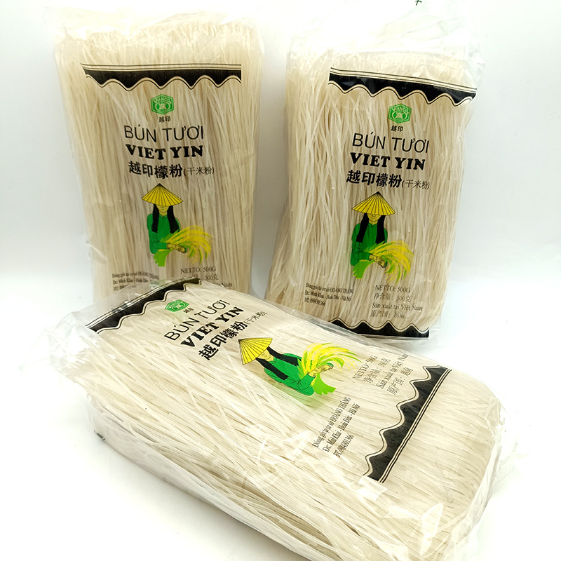 A large number of wholesale Vietnam imported Bun Tuoi rice noodles 500g dried lemon powder dried rice noodles powder round powder chicken powder specialty