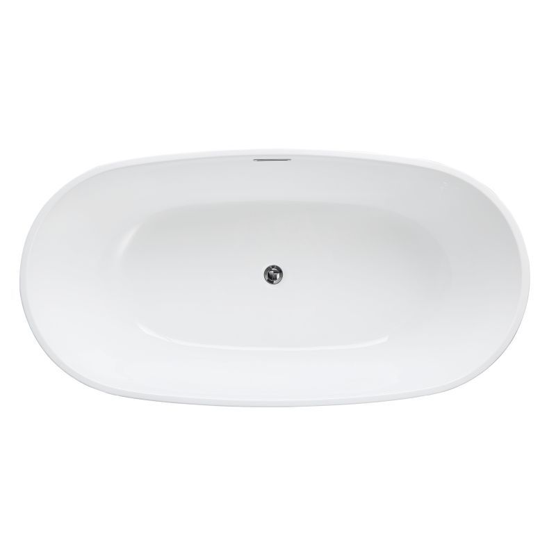 Cross-Border Export European and American Classic Oval Bathtub Acrylic Home B&B Engineering Independent Empty Cylinder Wholesale