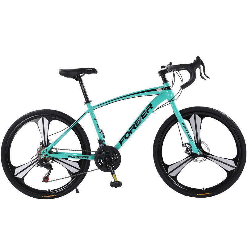 Shanghai Yongjiu brand 700C road bike racing car variable speed disc brake male and female students broken wind curved bicycle