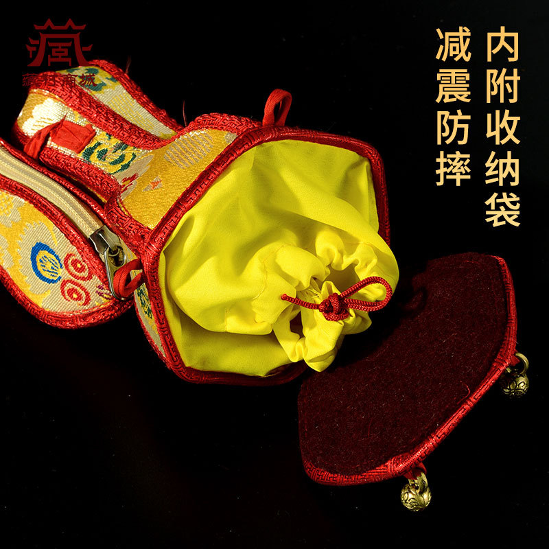 Nepalese Handmade Vajra Bell Pestle Protective Cover for Home Modern Offerings Embroidered Double-Layer Bell Pestle Bell Cover