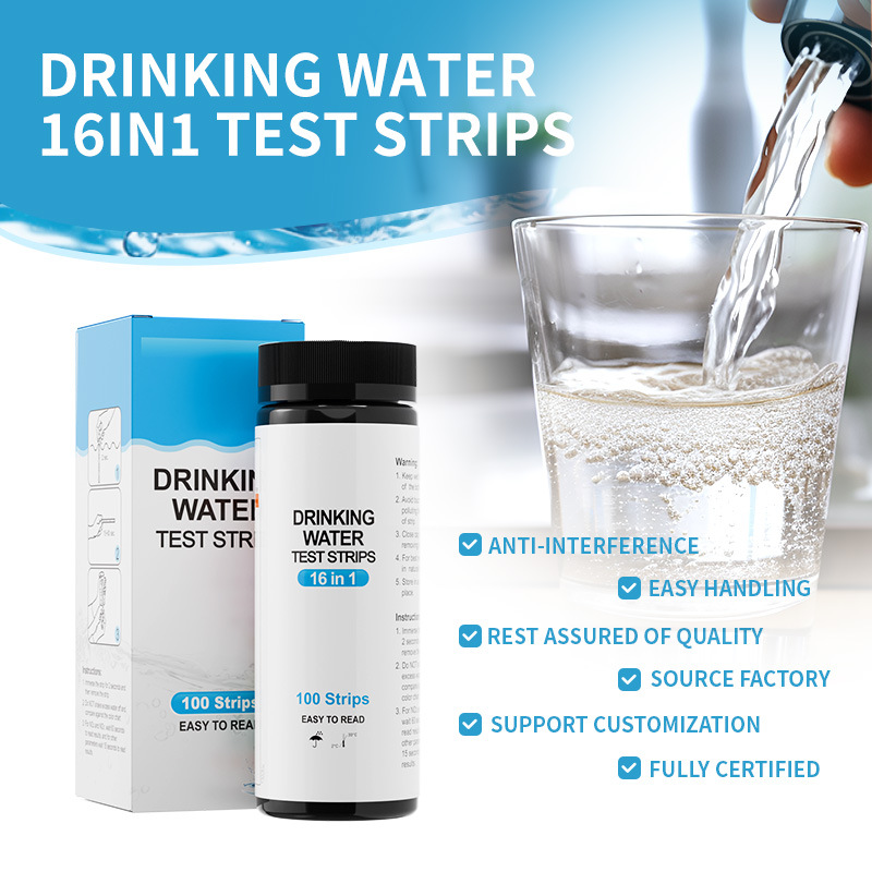Drinking Water household water 100 16in1 Amazon cross-border selected water quality testing test strip