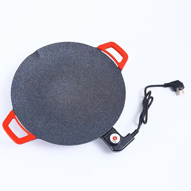 Korean-style Electric Baking Pan Household Non-stick Pot Rice and Wheat Barbecue Plate Stone Electric Barbecue Oven Multi-functional Baking Pan Smokeless Teppanyaki
