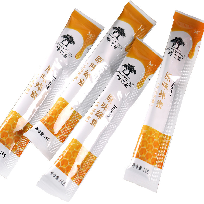 Honeycomb honey strip independent small bag portable bulk wholesale small strip bag Hundred Flowers with hand small gift honey