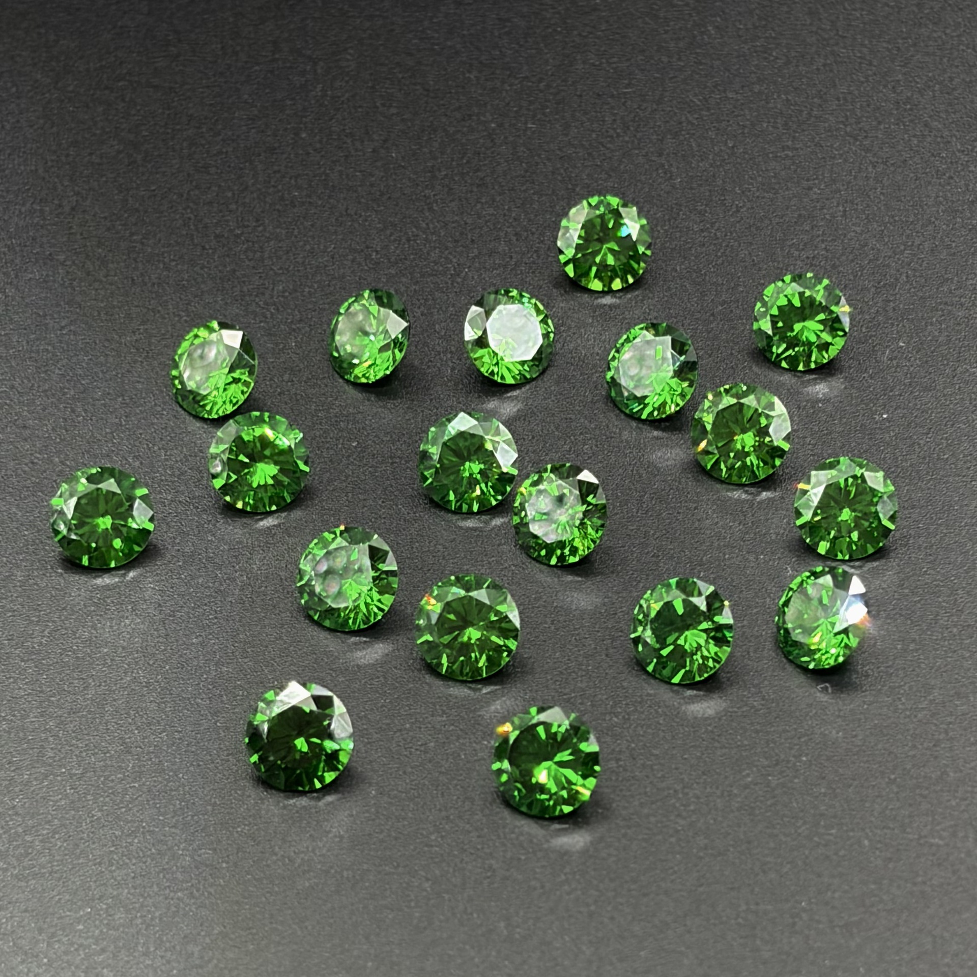 Eight Hearts Eight Arrows Colorful Round 3-10mm Cubic Zirconia Loose Stones Wholesale in Stock Jewelry/Inlay