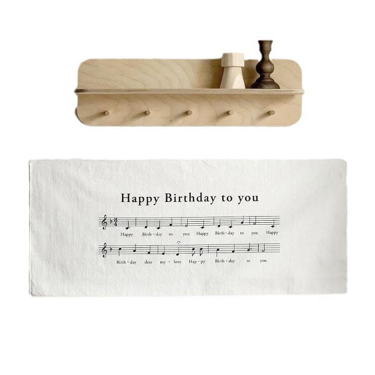 ins style simple letters happy birthday hanging cloth Mori children's birthday party scene layout tapestry