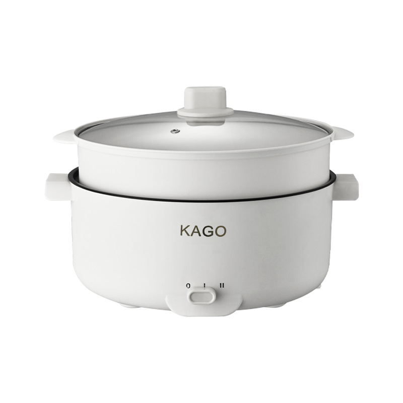 Multi-functional Electric Hot Pot Large Capacity Electric Cooking Pot Household Dormitory Noodle Cooking Pot Electric Hot Pot Electric Stir-fry Steaming Rice Integrated Pot