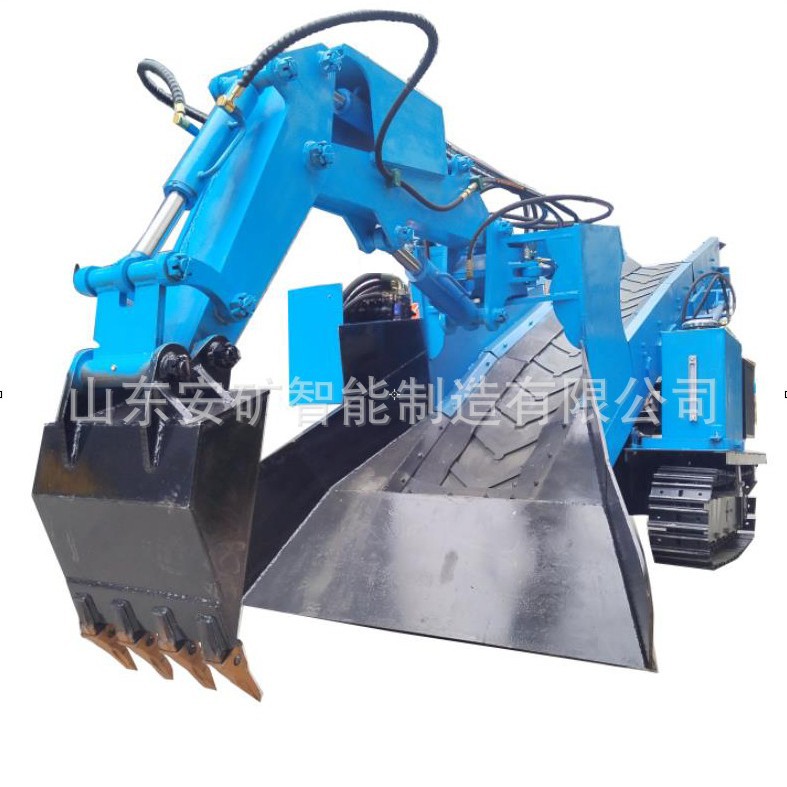 Underground Slag Removal with a Backhoe Loader, Available in Electric or Diesel Options, Crawler Slag Removal Machine Work Video