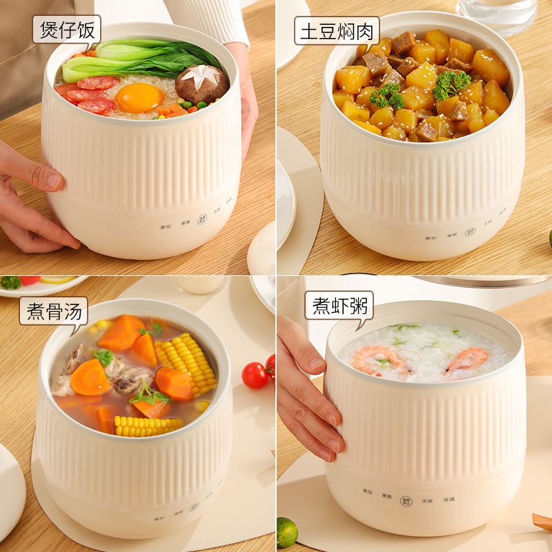 Mini Rice Cooker Household Multi-Functional Smart Non-Stick Pot Student Dormitory Cooking Small Electric Cooker Small Electric Cooker