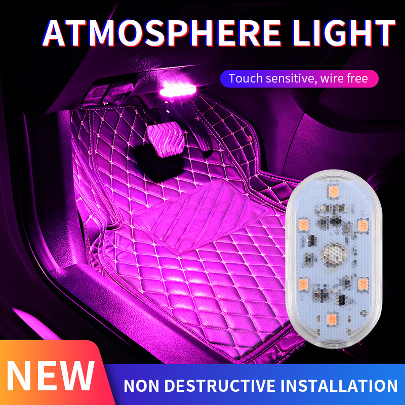 Car reading light strong magnetic led interior light USB charging roof light trunk light car lighting modification universal