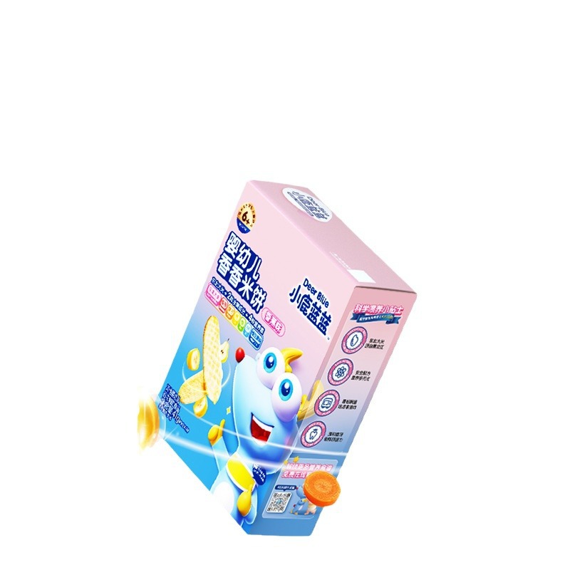 Little Deer Lanlan Infant Rice Cake 6 Months Teething Stick Baby Biscuits Infant No Additive Supplementary Food
