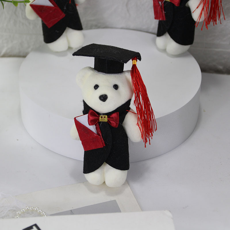 Student Gift wholesale graduation bear men's and women's bear doctor bear doll Teacher's Day gift Cartoon Doll bouquet