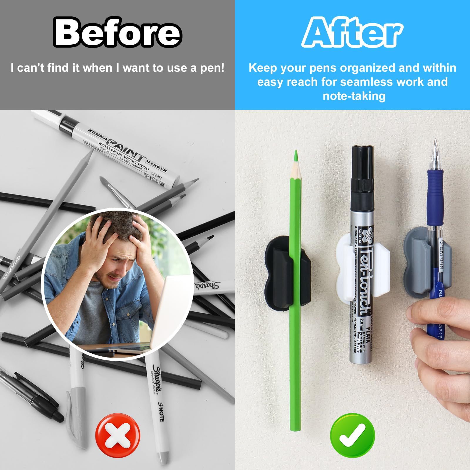 Amazon Pen Holder Upgrade Silicone Pen Holder Pen Holder Silicone Pen Holder Pencil Large Head Pen Storage Pen