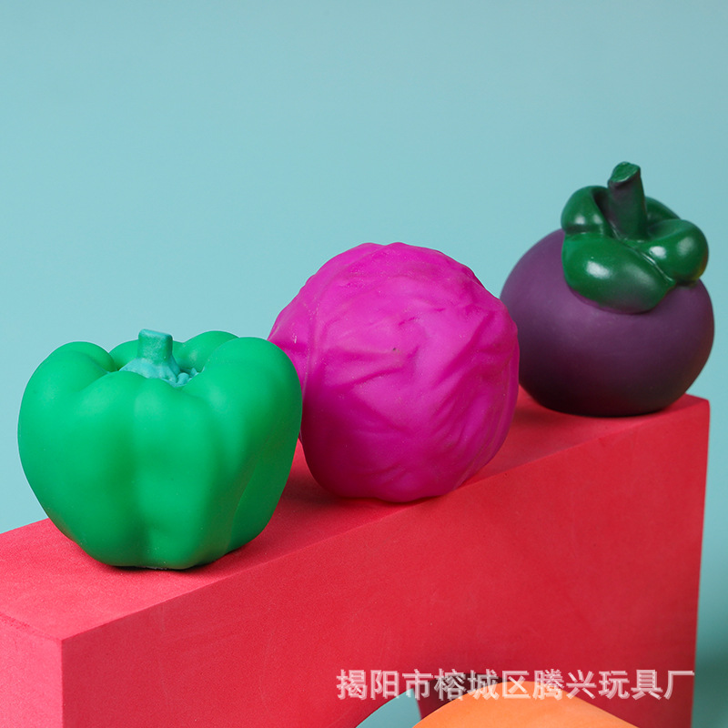 Children's Pinch Call Fruits and Vegetables Voice Toys Kindergarten Simulation Fruits and Vegetables Food Model Gift Photography Props